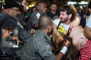 אלימות שוטרים בתל אביב
